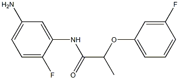 N-(5-amino-2-fluorophenyl)-2-(3-fluorophenoxy)propanamide Structure