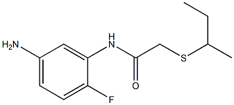 N-(5-amino-2-fluorophenyl)-2-(butan-2-ylsulfanyl)acetamide Struktur
