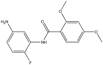 N-(5-amino-2-fluorophenyl)-2,4-dimethoxybenzamide Struktur