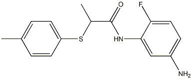  N-(5-amino-2-fluorophenyl)-2-[(4-methylphenyl)sulfanyl]propanamide