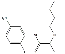  N-(5-amino-2-fluorophenyl)-2-[butyl(methyl)amino]propanamide