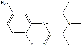 N-(5-amino-2-fluorophenyl)-2-[isopropyl(methyl)amino]propanamide 结构式