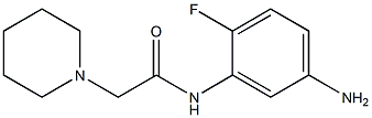 N-(5-amino-2-fluorophenyl)-2-piperidin-1-ylacetamide,,结构式