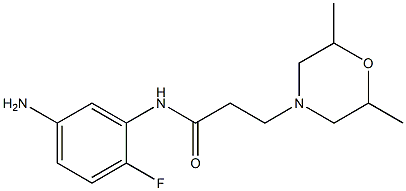  N-(5-amino-2-fluorophenyl)-3-(2,6-dimethylmorpholin-4-yl)propanamide