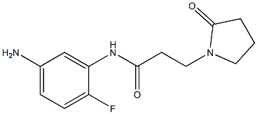 N-(5-amino-2-fluorophenyl)-3-(2-oxopyrrolidin-1-yl)propanamide Structure