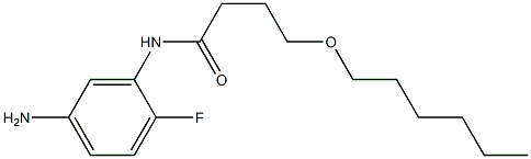 N-(5-amino-2-fluorophenyl)-4-(hexyloxy)butanamide 结构式