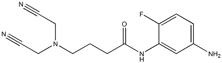 N-(5-amino-2-fluorophenyl)-4-[bis(cyanomethyl)amino]butanamide