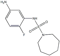 N-(5-amino-2-fluorophenyl)azepane-1-sulfonamide 结构式