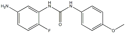 N-(5-amino-2-fluorophenyl)-N'-(4-methoxyphenyl)urea 化学構造式