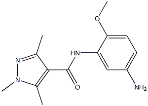 N-(5-amino-2-methoxyphenyl)-1,3,5-trimethyl-1H-pyrazole-4-carboxamide Structure