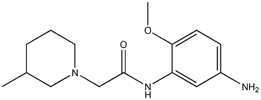 N-(5-amino-2-methoxyphenyl)-2-(3-methylpiperidin-1-yl)acetamide Structure
