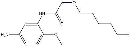 N-(5-amino-2-methoxyphenyl)-2-(hexyloxy)acetamide Struktur