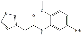 N-(5-amino-2-methoxyphenyl)-2-(thiophen-3-yl)acetamide Structure