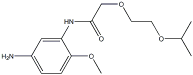 N-(5-amino-2-methoxyphenyl)-2-[2-(propan-2-yloxy)ethoxy]acetamide 结构式