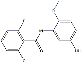 N-(5-amino-2-methoxyphenyl)-2-chloro-6-fluorobenzamide,,结构式