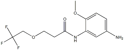 N-(5-amino-2-methoxyphenyl)-3-(2,2,2-trifluoroethoxy)propanamide Struktur