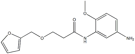 N-(5-amino-2-methoxyphenyl)-3-(2-furylmethoxy)propanamide Struktur