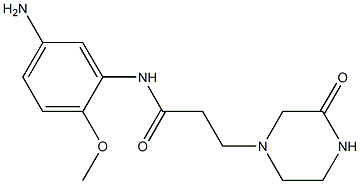 N-(5-amino-2-methoxyphenyl)-3-(3-oxopiperazin-1-yl)propanamide