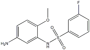 N-(5-amino-2-methoxyphenyl)-3-fluorobenzenesulfonamide Structure