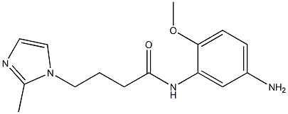  N-(5-amino-2-methoxyphenyl)-4-(2-methyl-1H-imidazol-1-yl)butanamide