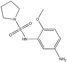 N-(5-amino-2-methoxyphenyl)pyrrolidine-1-sulfonamide