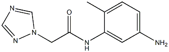 N-(5-amino-2-methylphenyl)-2-(1H-1,2,4-triazol-1-yl)acetamide,,结构式