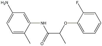 N-(5-amino-2-methylphenyl)-2-(2-fluorophenoxy)propanamide Struktur