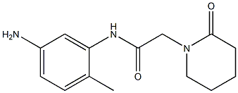 N-(5-amino-2-methylphenyl)-2-(2-oxopiperidin-1-yl)acetamide Struktur