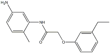 N-(5-amino-2-methylphenyl)-2-(3-ethylphenoxy)acetamide Structure