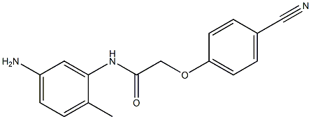 N-(5-amino-2-methylphenyl)-2-(4-cyanophenoxy)acetamide 结构式