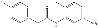 N-(5-amino-2-methylphenyl)-2-(4-fluorophenyl)acetamide,,结构式