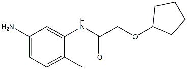 N-(5-amino-2-methylphenyl)-2-(cyclopentyloxy)acetamide Structure