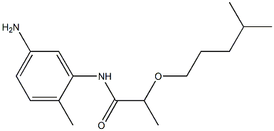 N-(5-amino-2-methylphenyl)-2-[(4-methylpentyl)oxy]propanamide|