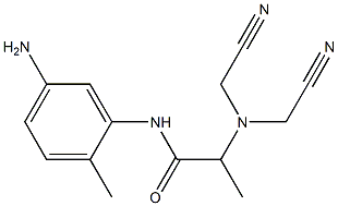 N-(5-amino-2-methylphenyl)-2-[bis(cyanomethyl)amino]propanamide