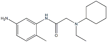 N-(5-amino-2-methylphenyl)-2-[cyclohexyl(ethyl)amino]acetamide Struktur