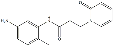 N-(5-amino-2-methylphenyl)-3-(2-oxopyridin-1(2H)-yl)propanamide Struktur