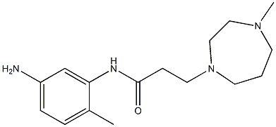 N-(5-amino-2-methylphenyl)-3-(4-methyl-1,4-diazepan-1-yl)propanamide 结构式