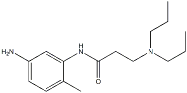 N-(5-amino-2-methylphenyl)-3-(dipropylamino)propanamide 化学構造式