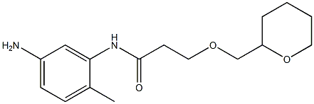  N-(5-amino-2-methylphenyl)-3-(oxan-2-ylmethoxy)propanamide