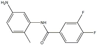 N-(5-amino-2-methylphenyl)-3,4-difluorobenzamide Struktur