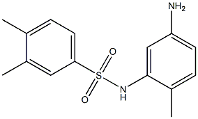 N-(5-amino-2-methylphenyl)-3,4-dimethylbenzene-1-sulfonamide,,结构式