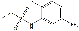 N-(5-amino-2-methylphenyl)ethanesulfonamide 化学構造式