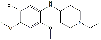 N-(5-chloro-2,4-dimethoxyphenyl)-1-ethylpiperidin-4-amine Structure