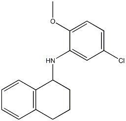 N-(5-chloro-2-methoxyphenyl)-1,2,3,4-tetrahydronaphthalen-1-amine,,结构式