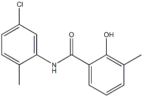 N-(5-chloro-2-methylphenyl)-2-hydroxy-3-methylbenzamide Structure