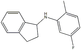 N-(5-fluoro-2-methylphenyl)-2,3-dihydro-1H-inden-1-amine 化学構造式