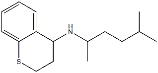 N-(5-methylhexan-2-yl)-3,4-dihydro-2H-1-benzothiopyran-4-amine Struktur
