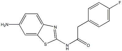 N-(6-amino-1,3-benzothiazol-2-yl)-2-(4-fluorophenyl)acetamide Struktur