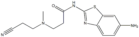 N-(6-amino-1,3-benzothiazol-2-yl)-3-[(2-cyanoethyl)(methyl)amino]propanamide