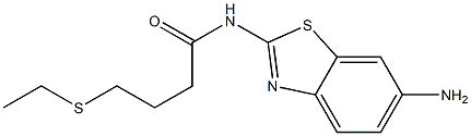 N-(6-amino-1,3-benzothiazol-2-yl)-4-(ethylsulfanyl)butanamide Structure